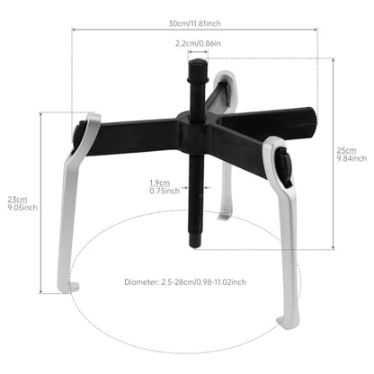 ChgImposs 2 Jaw 3 Jaw Gear Puller, Adjustable Bearing Puller, Reversible Removal Tool for Internal External Pulling, Puller Tool for Removal of Pulleys Flywheels Bearings Gears (12 Inch) - size: 12 Inch