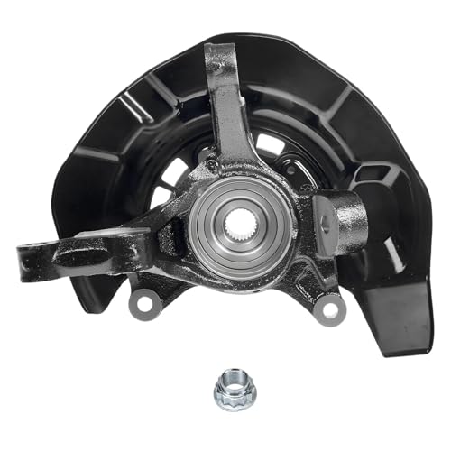 Detroit Axle - FWD Steering Knuckles Kit for 2004 2005 2006 2007 Toyota Highlander [2.4L], 2 Front Steering Knuckle & 2 Wheel Bearing Hubs Rear Wheel Bearing Hub Replacement - size: 4UW48747/Kit
