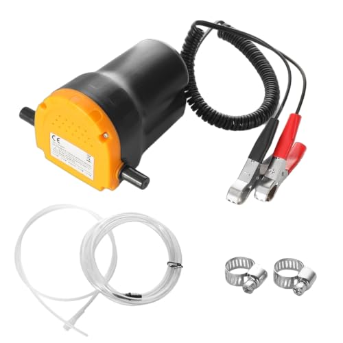 12V 60W Electric Oil Extractor Pump, Auto Overload Protection Oil Change Transfer Pump, Portable Fluid Scavenge Suction Pump for Motor Oil, Gear Oil, Diesel, Cars, Boats, ATVs