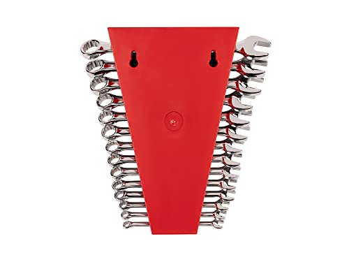 TEKTON Combination Wrench Set with Rack, 14-Piece (6-19 mm) | WCB91203 - size: 14-pc. (6-19 mm), style: Rack