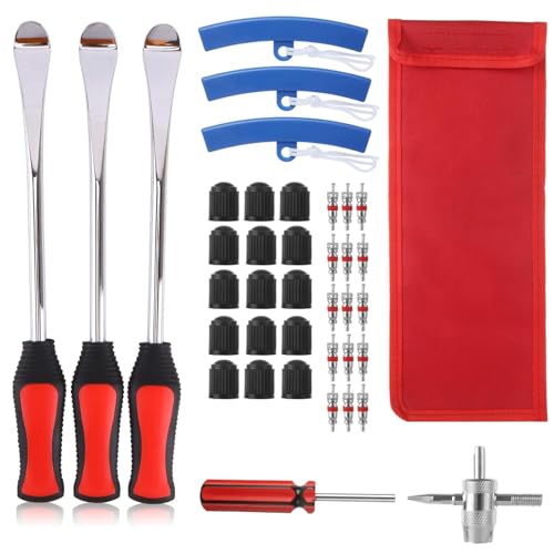 11.5" Dirt Bike Tire Changing Tool Kit, Motorcycle Tire Removal Tool with Tire Spoons, Rim Protector and Valve Tool Set