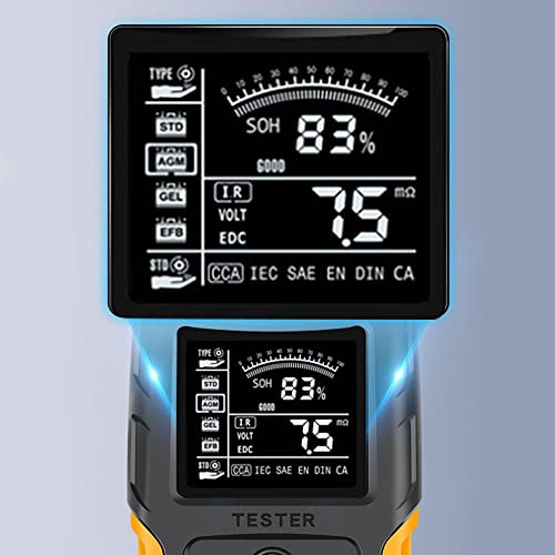 Fydun Car Battery Tester Digital Analyzer with Multiple Protections for Car Truck Motorcycle 12V/24V