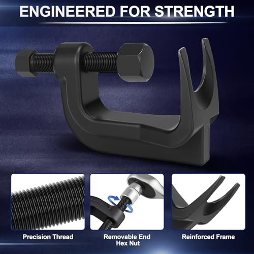 BBTO Ball Joint Puller Lower Ball Joint Separator Tool Adjustable Removal Tools for Balls with 2-3/8" Max Opening,Compatible with 3/4" Socket or Wrench for Cars, Trucks, SUVs