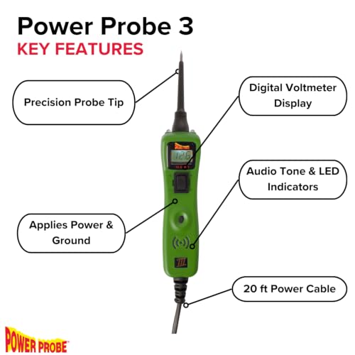 Power Probe 3 Circuit Tester, Supplies Power & Ground (PP3CSGRN) - color: Green - Limited Edition