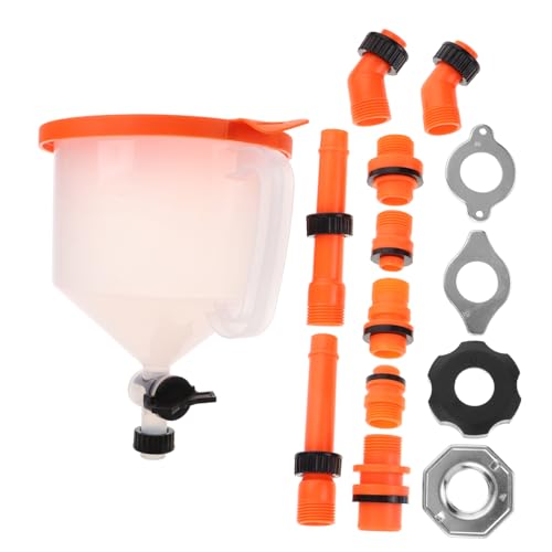 INOOMP Coolant Funnel Kit with Valve Spill Auto Radiator Filling Plastic Oil Funnel Kit for Car Models Easy Operation for Clean Coolant Handling