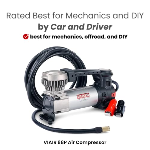 VIAIR Digital EVC88P - Portable Air Compressor Tire Inflator for Car, Truck, SUV & RV | Preset Automatic Shut Off Feature | 12V Heavy Duty On/Off Road Tire Pump Air Compressor 120 PSI - style: Digital Automatic