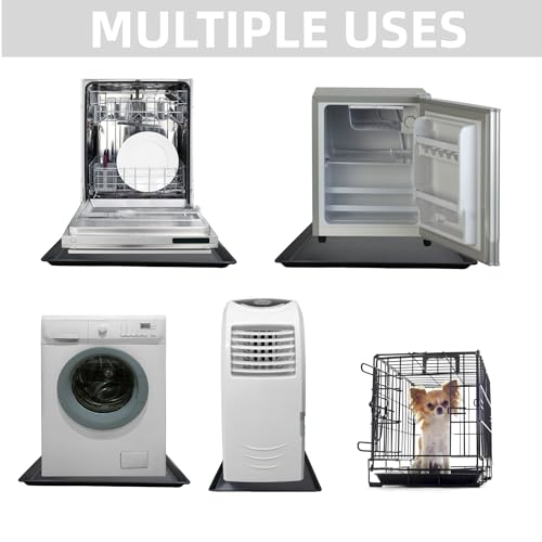2 Pack Oil Change Drain Pan, Plastic Mini Fridge Drip Tray for Mini Fridges Air Conditioners Machinery, Oil Drain Pans for Changing Oil