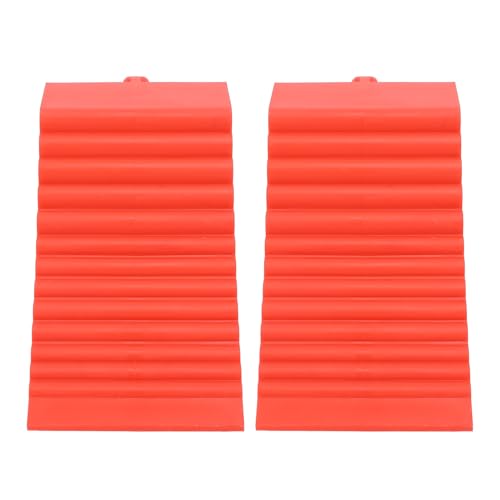 Heavy Duty Wheel Chocks, Premium Rubber Tire Stopper with AntiSlip Design, Ideal for Trucks and Trailers with 8.26x3.93 Inch Dimensions