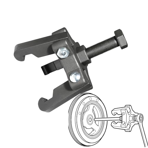Harmonic Balancer Damper Pulley Remove Extractor Kit Compatible with Ford, GM, Chrysler, Cadillac, Chevy Trucks, Mitsubishi, Upgraded Version 3 Jaw Puller