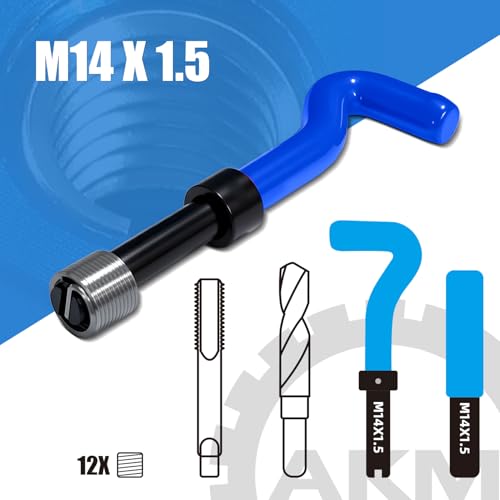 AKM 17PCS M14*1.5 Metric Thread Repair Kit