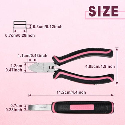 4.4" Mini Short Flat Nose Pliers for Jewelry Making Smooth Jaws Duck Billed Pliers Small Flat Plier Wire Straightener Jewelry Making Supplies for Wire Bending Straightening DIY Hand Tools - style: Short Flat Nose Pliers