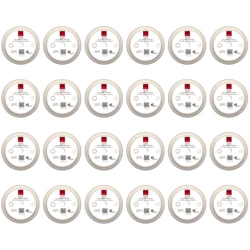 RUPES 9.DA100S Pack of 24 White D-A Ultra-Fine Polishing Foam Pads 100mm | Ideal for Paint Correction & Gloss Enhancement | Extremely Fine Defect Removal | Compatible with 4" Backing Plate - size: Ultrafine 100mm, style: Pack of 24