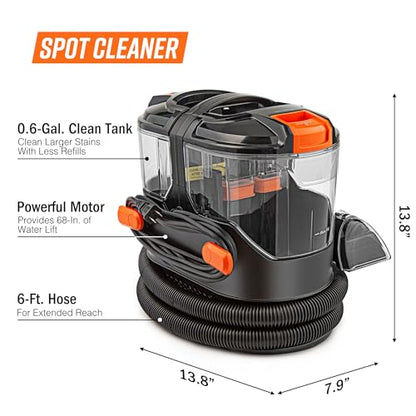 Armor All SCA702 901 7 Amp Portable Spot Cleaner for Car Cleaning, Carpet and Upholstery Stain Removal - size: 78 Oz AC