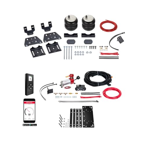 TrendsAuto Firestone Airide Rear Ride-Rite Air Spring Kit and Single Path Standard Compressor Kit fits 2024-2025 Tacoma 4WD w/o In-Bed Hitch | Includes TrendsAuto Decal - size: Single Path