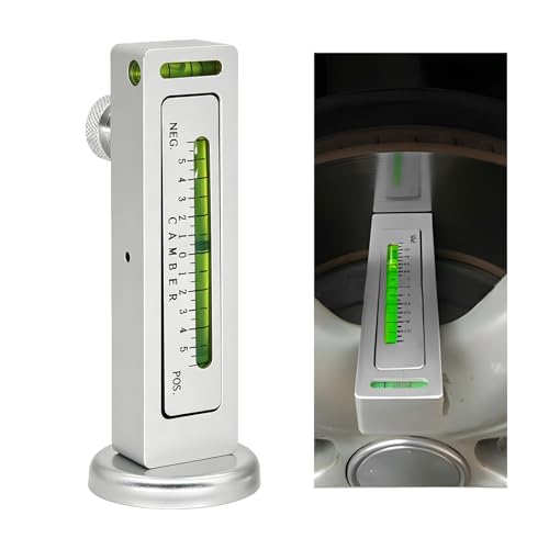 Adjustable Magnetic Gauge Tool, Automotive Wheel Hub Alignment Tools Portable Camber Gauge, Camber Castor Strut Hub Alignment Instrument Tire Repair Tool for Cars Trucks RVs