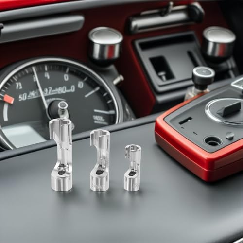 Healifty Flare Nut Slotted Socket Set 3pcs 12mm 15mm 18mm Fuel Line Socket Tool with Injector Sleeve for Diesel Injector Repair Automotive Mechanics