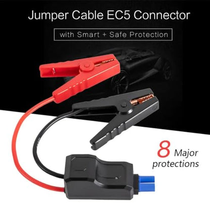 EC5 Heavy Duty Jump Starter Replacement Cables with Battery Clamps-EC5 Connector Car Jumper Cable Booster Jumper Cables 12V Car Battery Booster Jumper Emergency Cable-Car Jump Starter Battery Clips - color: EC5-650A intelligent