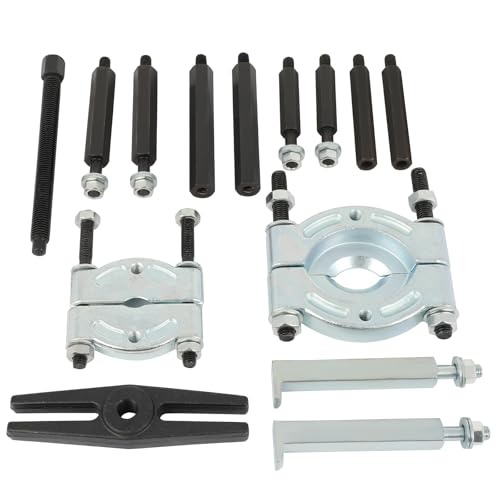ECCPP 14 Pcs Bearing Puller Kit 5 Ton Capacity Bearing Separator | Pinion Wheel Bearing Disassembly Kit with 2 and 3 Jaws