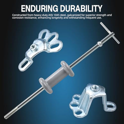 8MILELAKE 9 Way Slide Hammer Puller Axle Front Rear Wheel Bearing Dent Hub Gear Puller Remover Set