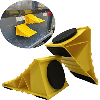 THD MagChocks - Magnetic Wheel Chocks - RV Wheel Chocks for RV Trailer - RV Tire Chocks, Trailer Wheel Chocks and Camper Wheel Chocks Rubber Wheel Chock for Heavy-Duty Security (2pk)
