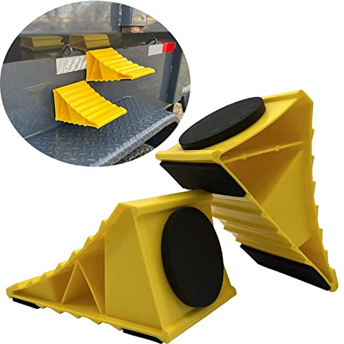 THD MagChocks - Magnetic Wheel Chocks - RV Wheel Chocks for RV Trailer - RV Tire Chocks, Trailer Wheel Chocks and Camper Wheel Chocks Rubber Wheel Chock for Heavy-Duty Security (2pk)