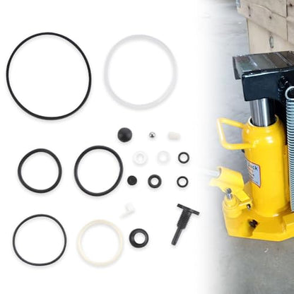 8 Ton Vertical Bottle Jack Complete Repair Kit 18Pcs Oil Seal O-Ring Hydraulic Jack Replacement Parts