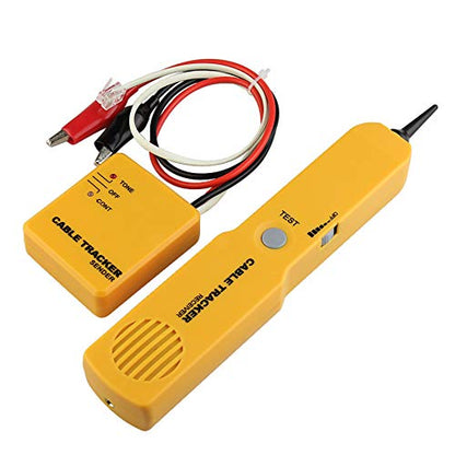 Electrical Wire Tracer Circuit Tester w/Tone Generator & Probe Kit, Cable Signal Locator Tester, Test Circuit Continuity, Network Telephone Line, Automotive Circuit Identify Tools w/Clips & RJ11 Plug