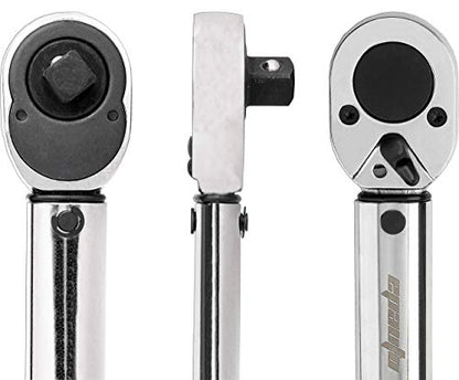 EPAuto 3/8-Inch Drive Click Torque Wrench 10-80 ft-lb. / 13.6-108.5 Nm 1.5" Wx1 Dx14.5 H - size: 3/8 Inch Drive (10-80 ft.-lb.)