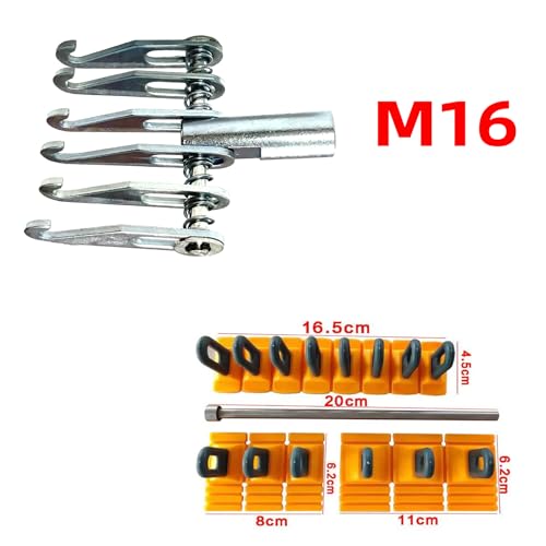 CYGOODS M16 Big Size Slide Puller Gold Lifter Toools Kit,Auto Dent Puller Kit,Car Bodywork Door Dings Remover,Paintless Large & Small Ding Hail Dent Removal Tools with Toolbox (XBLG100)