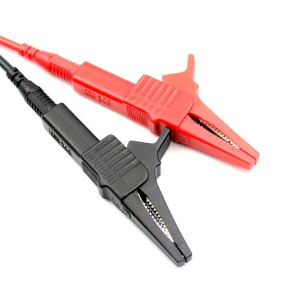 4Pcs Alligator Clip Test Lead Kit 14 AWG Heavy-Duty 4mm Banana Plug Replacement Leads,Silicone Jumpire Wires for Multimeter Meter Electrical Testing 3 Feet - style: Test Lead Kit 4Pcs
