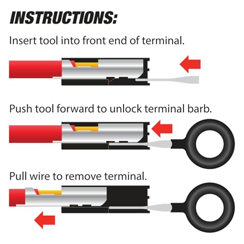 Performance Tool W9053 22 pc. Quick Release Terminal Release Kit With Weather Pack Tool & 2 Sided Flip Storage Case - style: 22pc Terminal Release Kit