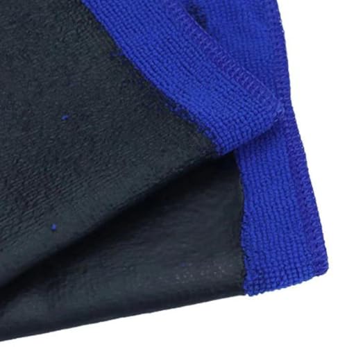 Clay Bar Towel for Car Detailing - Fine Grade Synthetic Microfiber Cloth | Black Line Clay Towel - for Interior Carpet Glass Paint Wheel Engine Home Garage Workshop Marine RV Motorcycle