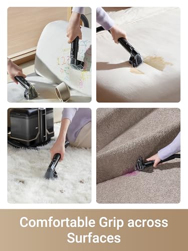 DREAME N10 Carpet Cleaner Machine, Portable Upholstery Spot Cleaner with Hot Water Cleaning, 12Kpa Powerful Suction with Versatile Tools for Pets, Carpet, Area Rugs, Coach and Car, Self-Cleaning - size: N10