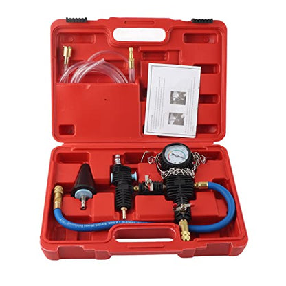 Dioche Radiator Coolant System Vacuum Purge Tool Efficiently Refill Entire Cooling System for Car SUV Light Truck Red Plastic Case