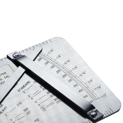 HFS(R) Pipe Pit Welding Gauge Gage Test Ulnar Welder Inspection 0 to 1/2" in 1/64" & .020 Increments - size: Pipe Pit