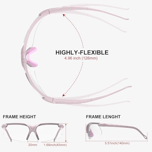 xaegistac Shooting Glasses with Case-Safety Glasses Anti Fog | Z87.1 Certificated Impact Resistance Safety Glasses for Hunting Shooting Sports - color: Multicolor