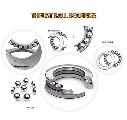 LS Harmonic Balancer Installation Tool Crank Pulley Install Tool 551141 Compatible with GM 1997-UP V8 LS1 LS2 LS3 LS4 LSX LSA LS6 LQ4 LQ9 with Thrust Bearing & Wrench Flats