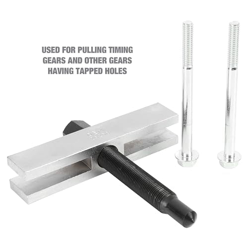 OEMTOOLS 25258 5 Inch Timing Gear and Pulley Puller, Tool For Pulling Timing Gear & Any Other Tool with Tapped Holes, Such as Crank Shaft Gears & Pulleys