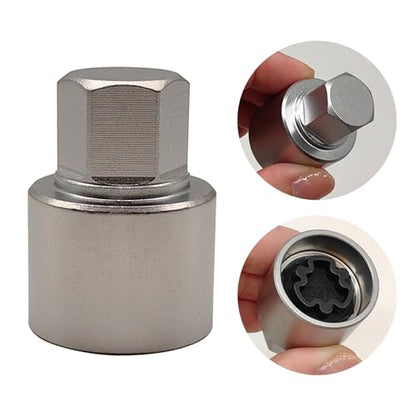 327 Wheel Locking Nut Key for Mercedes Benz, Lug Nut Removal Tool | Wheel Lock Nut Socket Adapter, Anti-Theft Screw Remover, Hand Repair Tool, Tyre Fitting, garage - color: Scoket 327