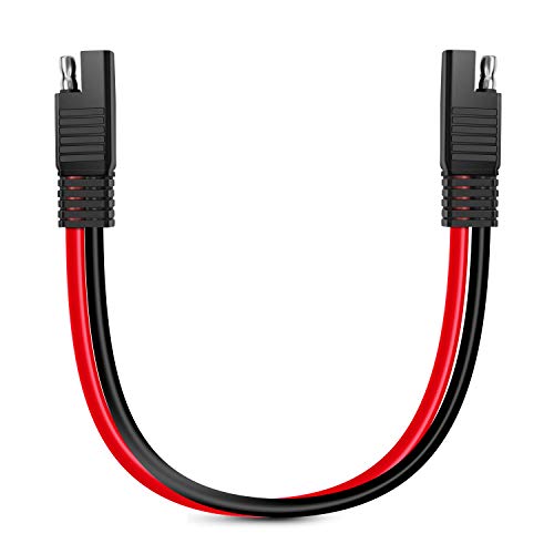 Nilight 10 Gauge 2 Pin Quick Disconnect Harness,Heavy Duty SAE Connector Bullet Lead Cable - color: 12" SAE Disconnect 10AWG