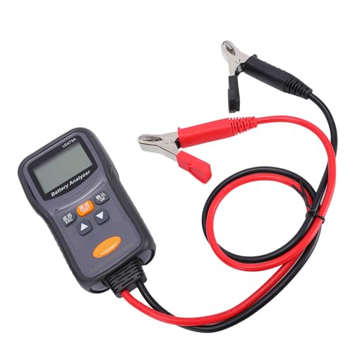Naroote 12V 24V Digital Car Battery Tester for Ca Rs Trucks Boats | Quick Accurate Diagnosis, Shock Proof ABS Housing & 66cm Cables, Battery Analyzer for Trucks RVs ATVs