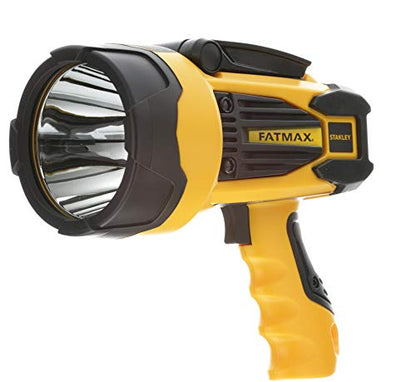 STANLEY FATMAX SL10LEDS Rechargeable 2200 Lumen Lithium Ion Ultra Bright LED Spotlight Flashlight with USB Power Charger - style: Standard