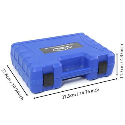 Turbo System Leakage Tester Kit, Turbo Pressure Leakage Tester for Cooling Emissions Exhaust Pipes, 9-Piece Turbo Boost Leak Tester Set with Stepped Adapters 1-3/8" to 3-1/2"