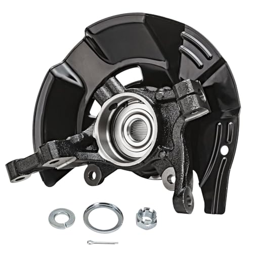 Detroit Axle - 2.4L Front 4pc Steering Knuckles Kit for 2011 Kia Optima, 2 Steering Knuckles & Wheel Bearing Hubs 2 Outer Tie Rods Replacement - size: 4SU47760/Kit