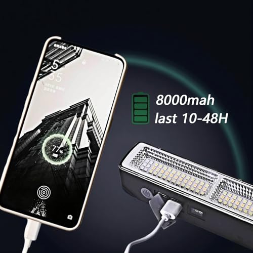 Magnetic Led Light Bar 8000mah 16.14in Super Bright,Reachageable Utility Work Light Tube Use for Car Hood,Truck,Mechanics Repairs,Tent(1 Pack) - size: STYE B-16.1 in