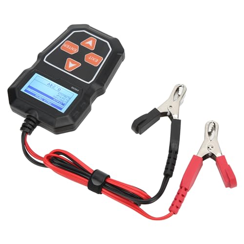 12V Car Battery Load Tester Digital Auto Battery Analyzer Automotive Alternator Tester with Digital Display Easy for Truck SUV Wide Application 6V-24V Compatibility