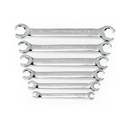 GEARWRENCH 6 Pc. Flare Nut Wrench Set, SAE - 81907 - size: 6-piece kit, style: SAE