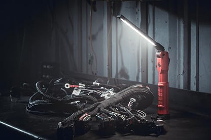 Streamlight 76801 Stinger Switchblade 800-Lumen Rechargeable Compact Multi-Function LED Work Light with Color-Rite Technology and AC Charger, Red - size: Stinger 7.2" Light Bar, style: 120V AC Charger/Holder