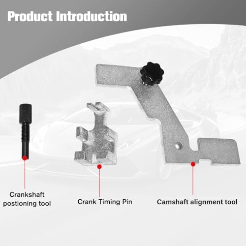HZEL 3PCS Car Pacify Timing Tool Kit, 2.0L 2.3L Engine Parts Replace Tool for OEM# 303-507, 303-1521, 303-1565, Vehicle Timing Locking Accessories, Compatible with Escape, Explorer, Fusion