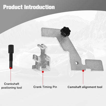 HZEL 3PCS Car Pacify Timing Tool Kit, 2.0L 2.3L Engine Parts Replace Tool for OEM# 303-507, 303-1521, 303-1565, Vehicle Timing Locking Accessories, Compatible with Escape, Explorer, Fusion